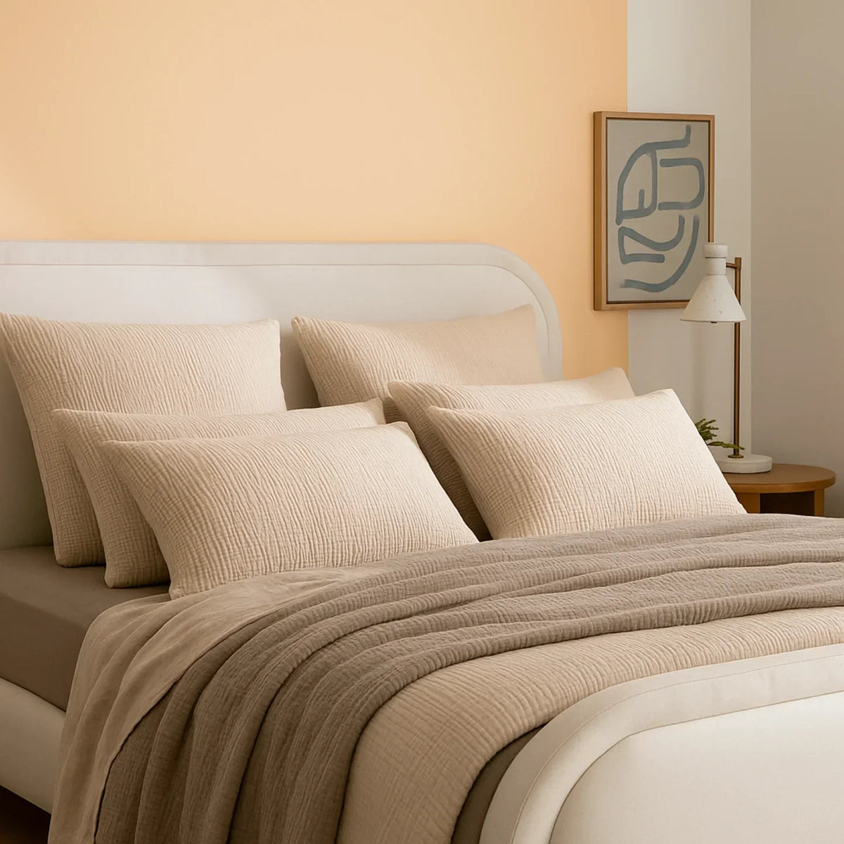 Funda de almohada de muselina premium